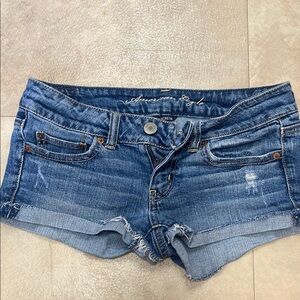 American Eagle Outfitters Women's Blue Denim Shorts